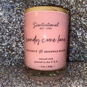 Scentsational Candy Cane Lane Coconut & Beeswax Blend Candle